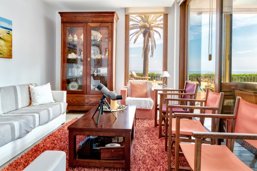 Separada zona de lounge
