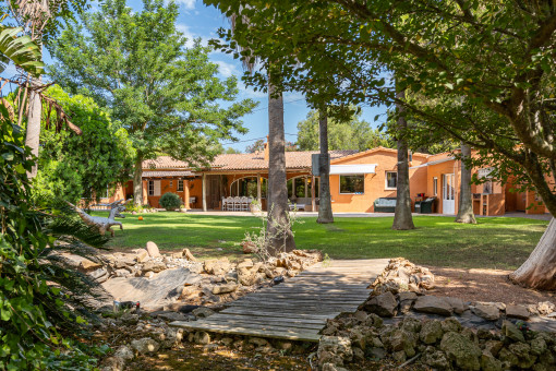 Jardín y finca